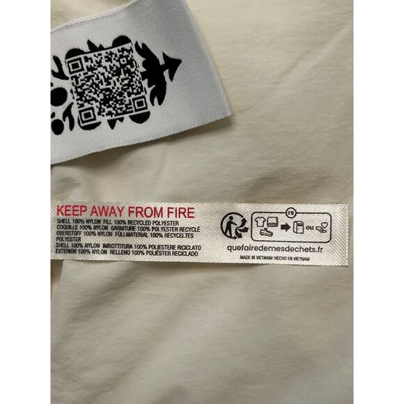 FP Movement x Hatch Cream Chevron Insulated Jacket Front Pockets Medium (8-10) - Picture 8 of 12